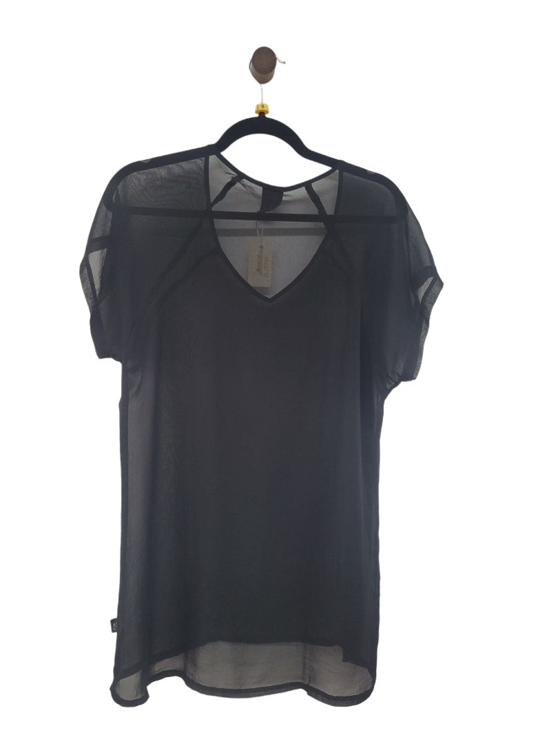 Black Kilt Short Sleeve Top, 8
