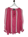 Pink Augustine Long Sleeve Top, M