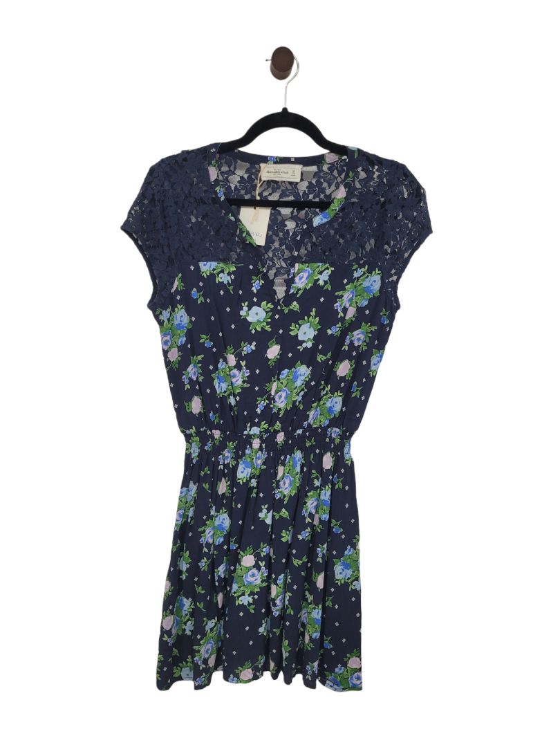 Blue flower Abercrombie Dress, M
