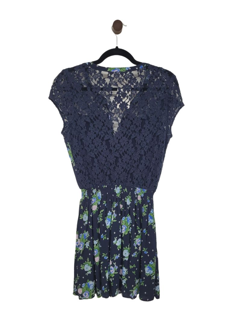 Blue flower Abercrombie Dress, M