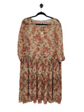 Pink orange floral Kate Sylvester Dress, L