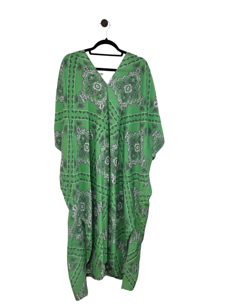 Green and white Country Road Dress, one size