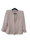 pink and white Adrienne Winklemann Blazer, 6