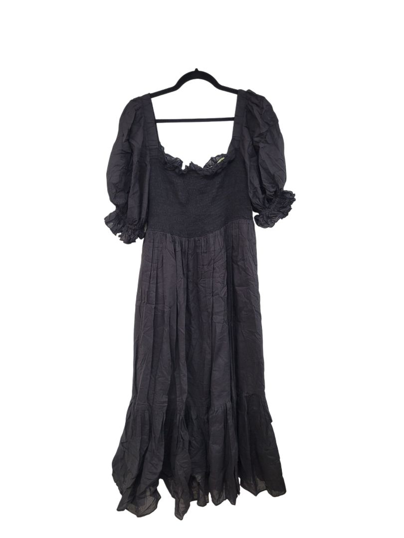 Black Karen Walker Cotton midi, 10