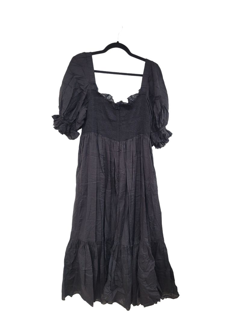 Black Karen Walker Cotton midi, 10