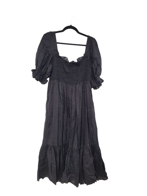Black Karen Walker Cotton midi, 10