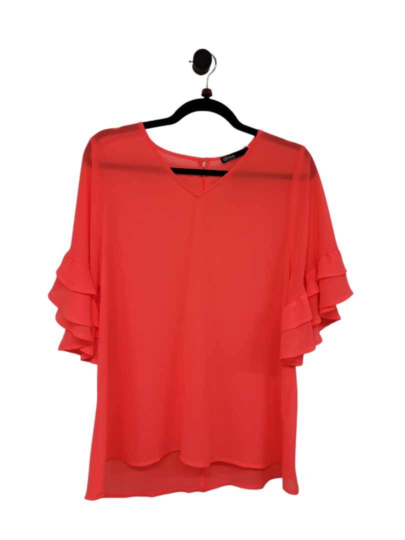 Pink Gloss Short Sleeve Top, 10
