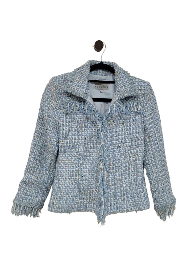 Blue white Adrienne Winklemann Blazer, 6
