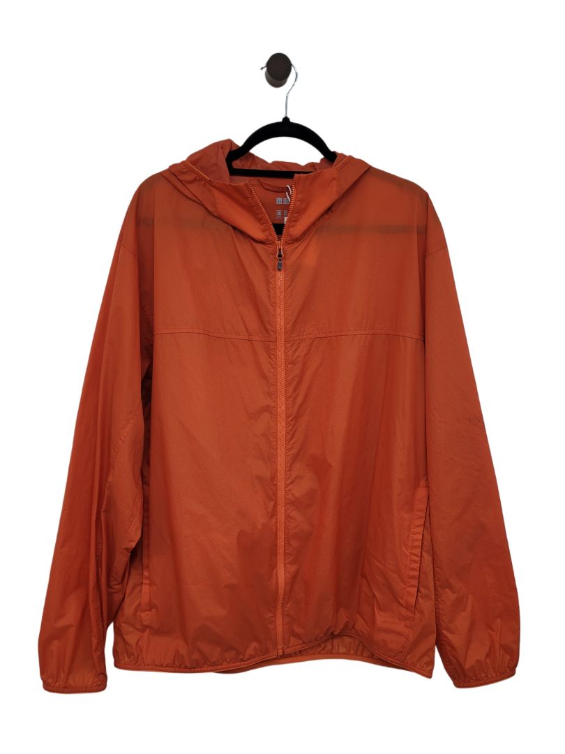 orange UNIQLO Wind jacket, L
