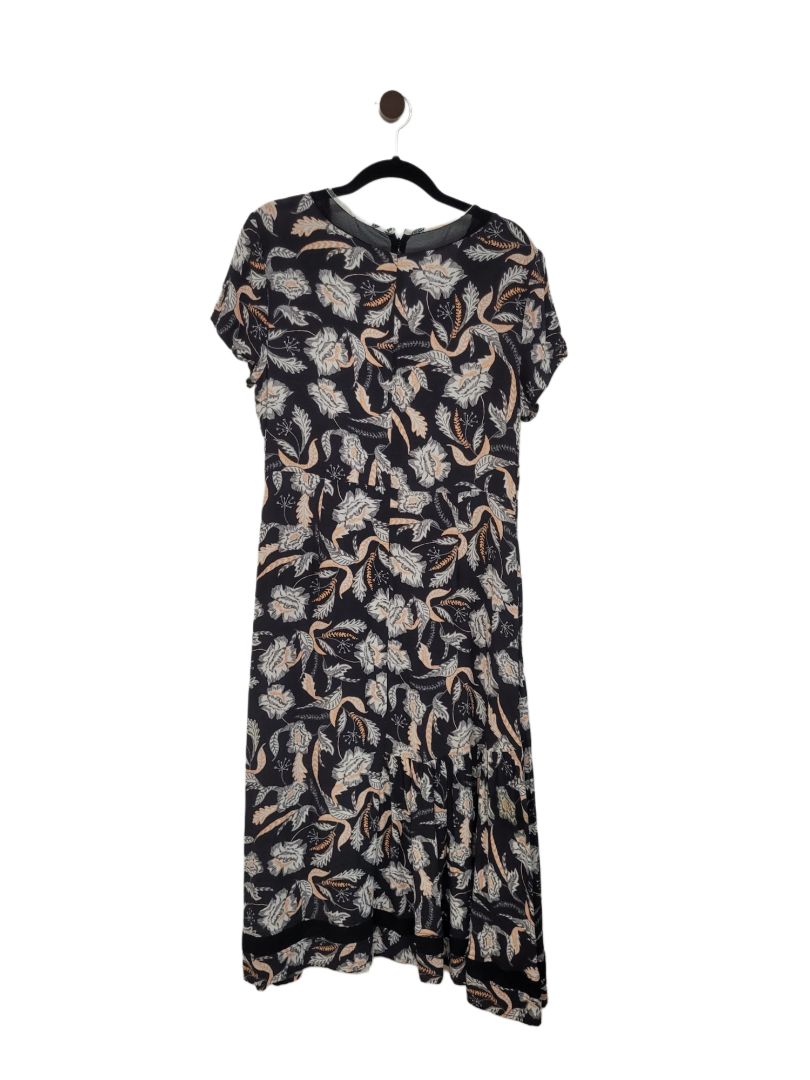 Verge Black white pink Dress, S