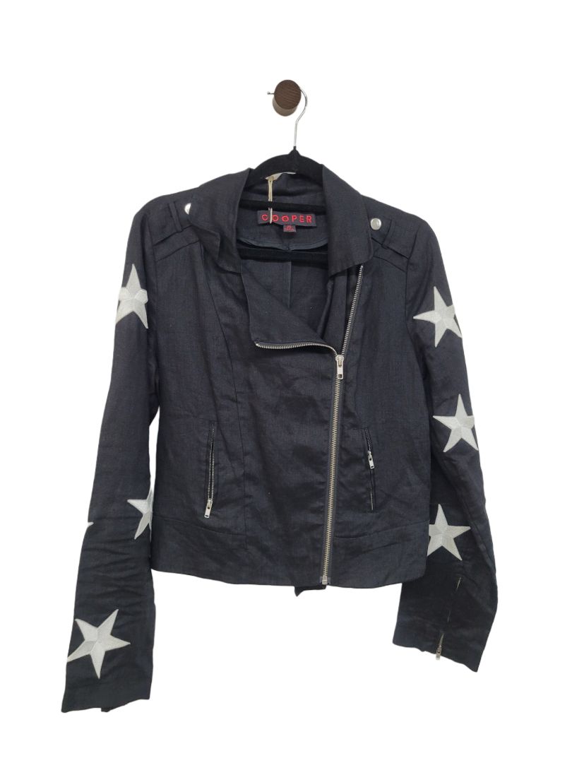 Black with white stars Cooper Zip up, 8