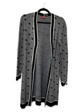 black/white guess cardigan, m