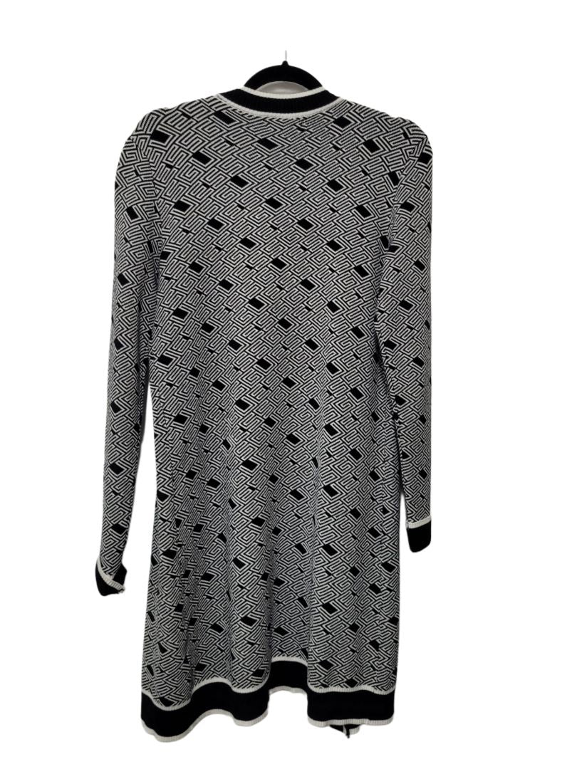 black/white guess cardigan, m