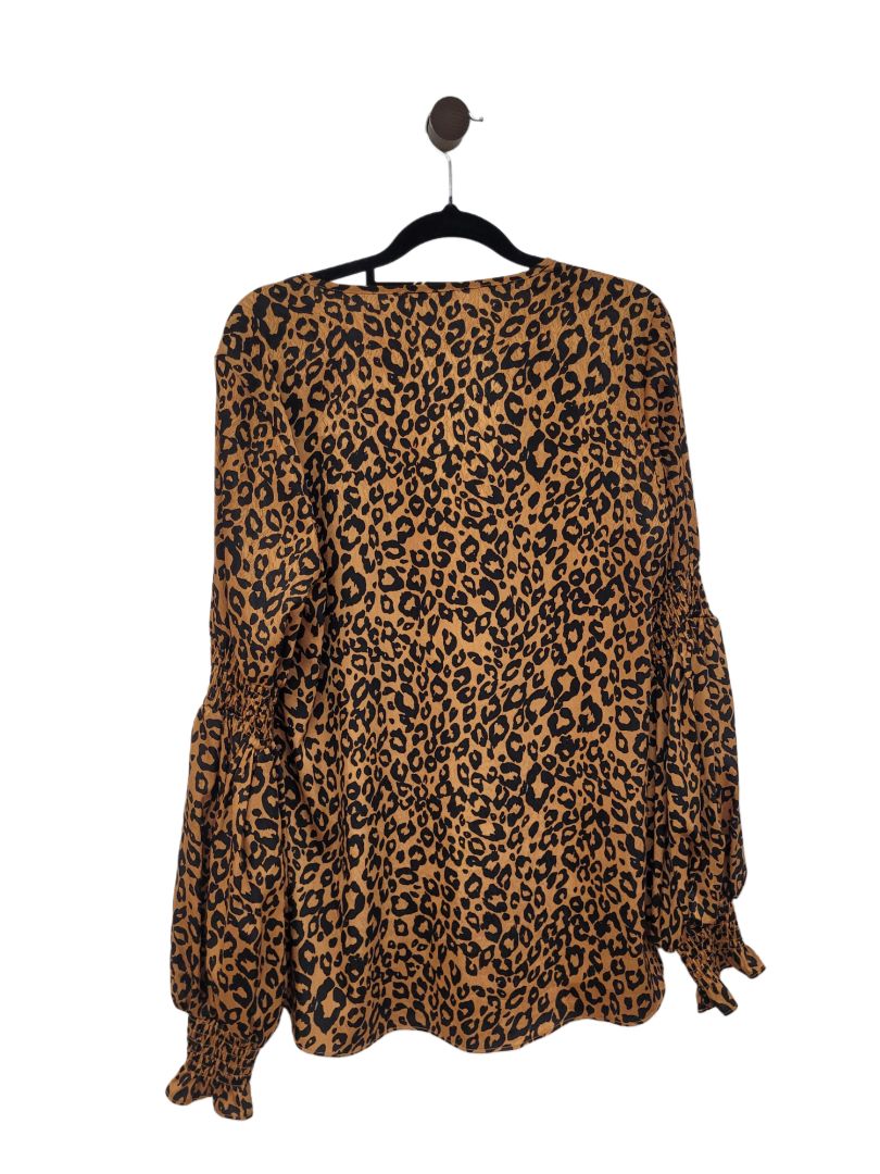 Leopard amaya Long Sleeve Top, 8