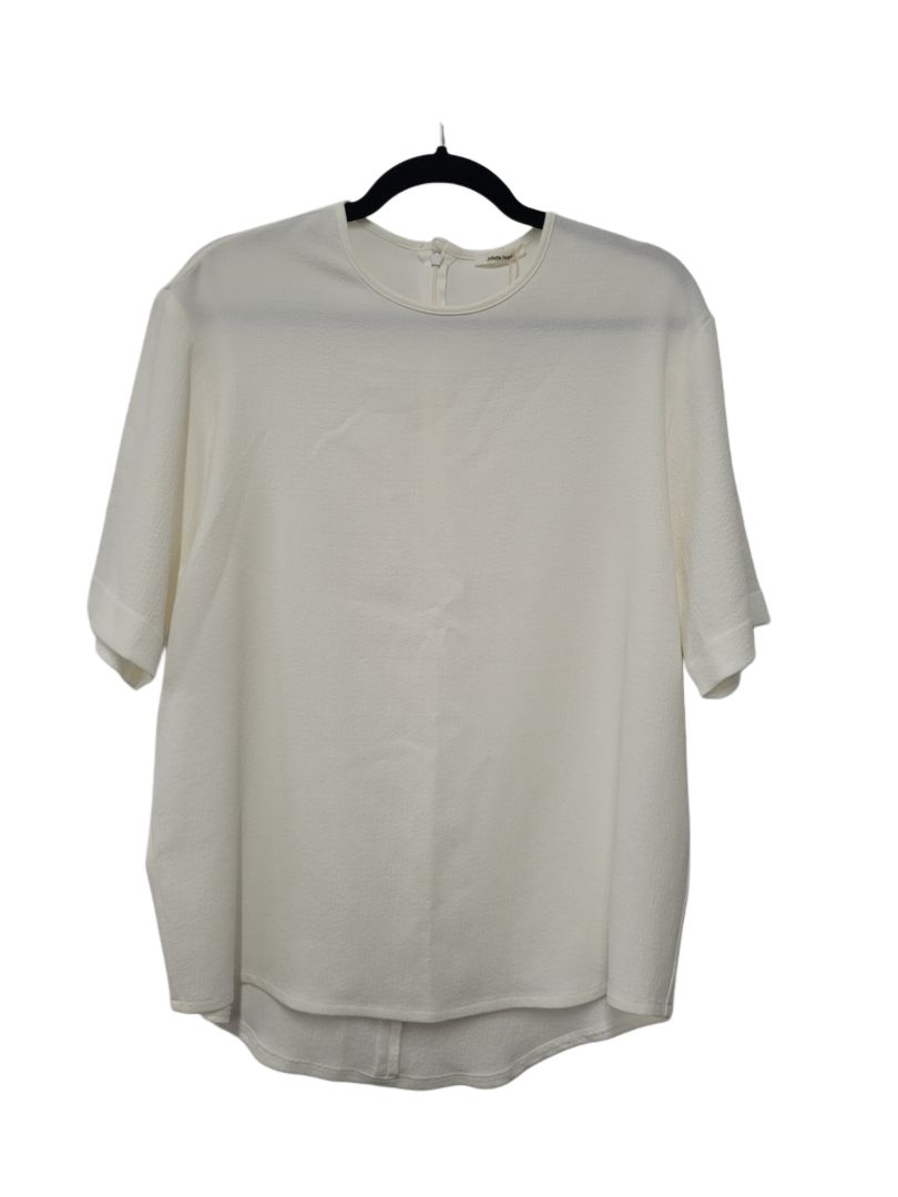 White Juliette Hogan Short Sleeve Top, 8