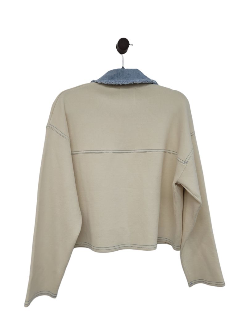 Cream and blue Sandro Jacket, 2