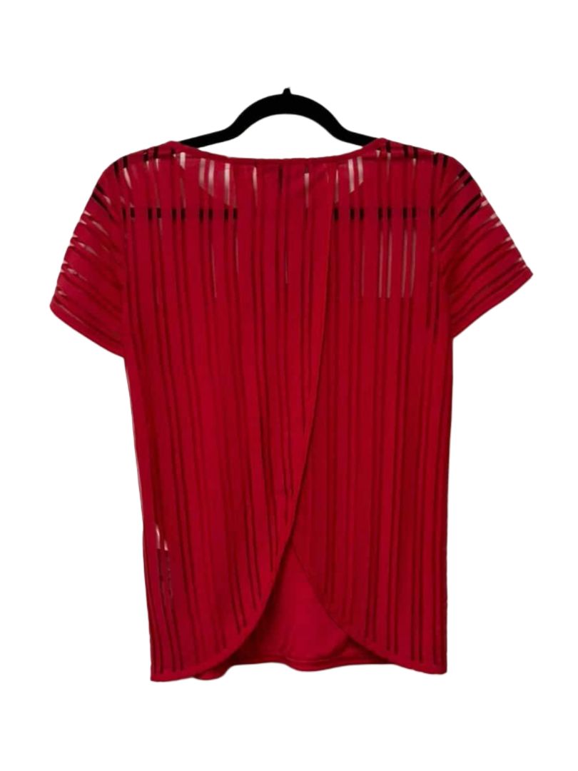 red Armani Exchange Short Sleeve Top, xs