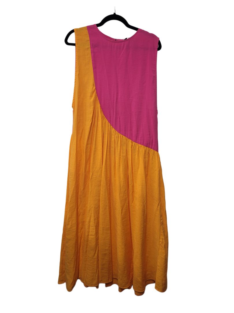 Orange and pink Topshop Midi, UK10