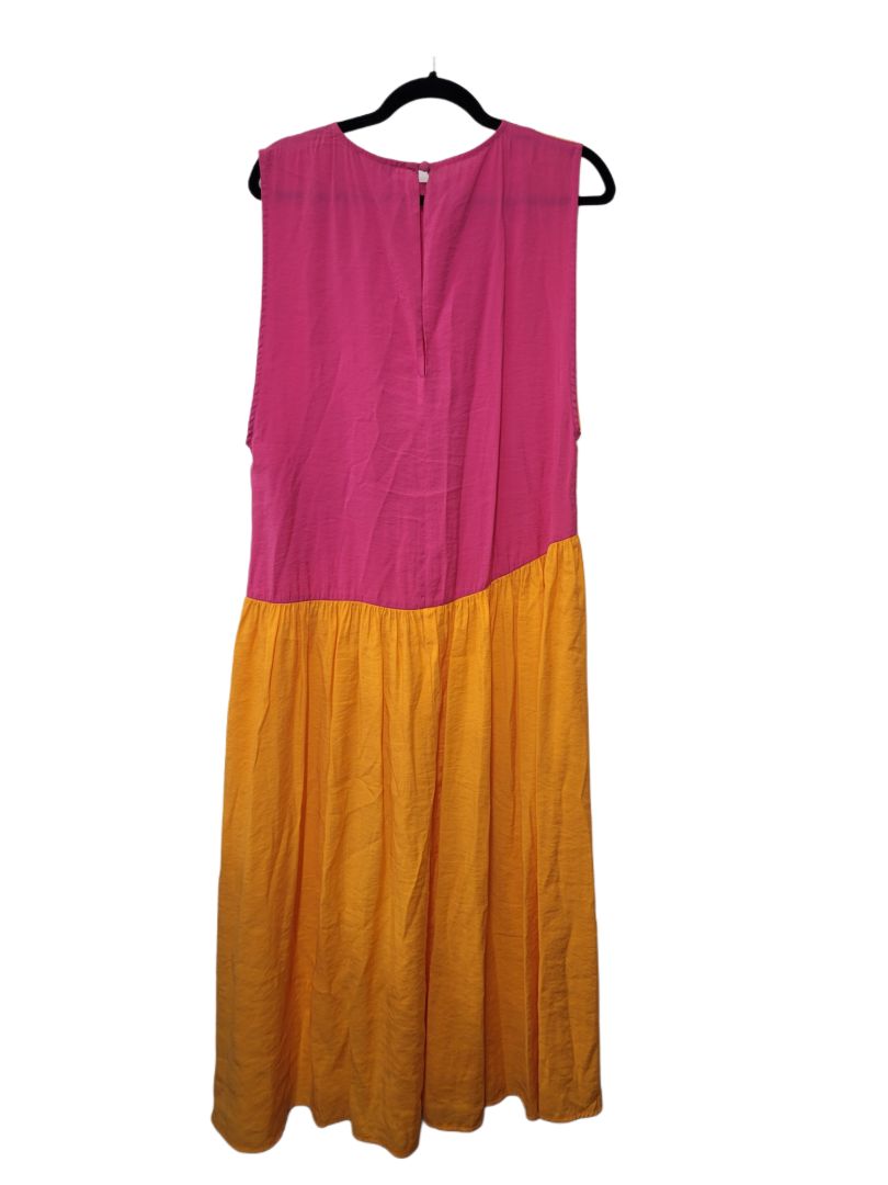 Orange and pink Topshop Midi, UK10