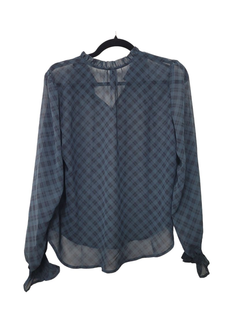blue Memo Long Sleeve Top, 10