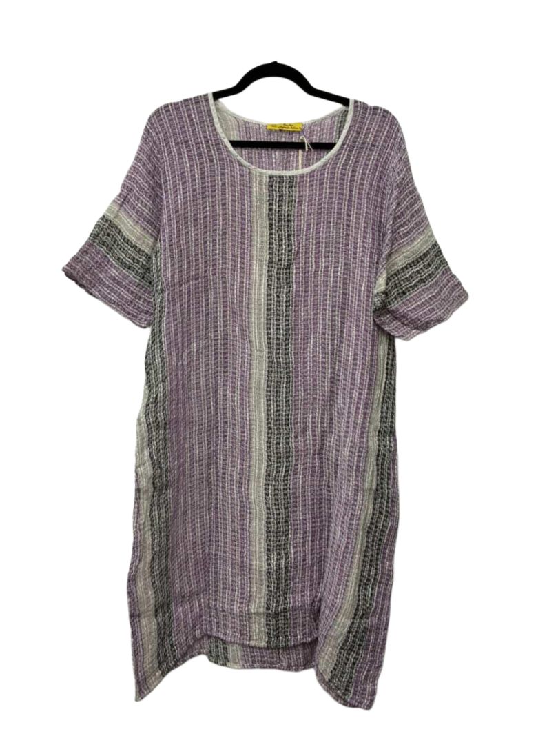 purple puro lino Dress, M