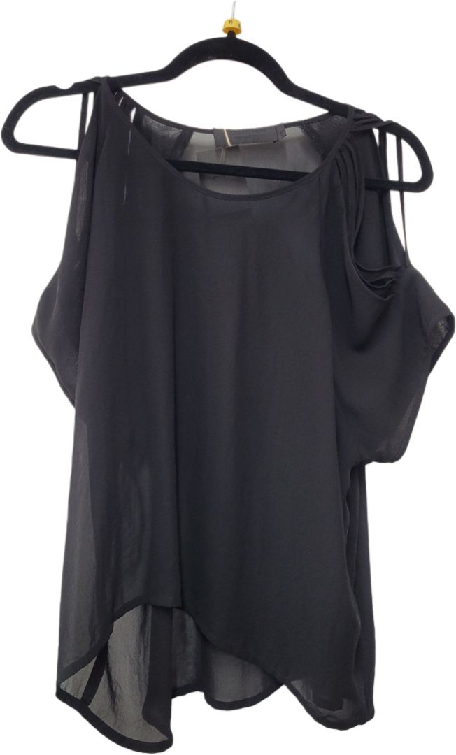 black Moochi Short Sleeve Top, 8