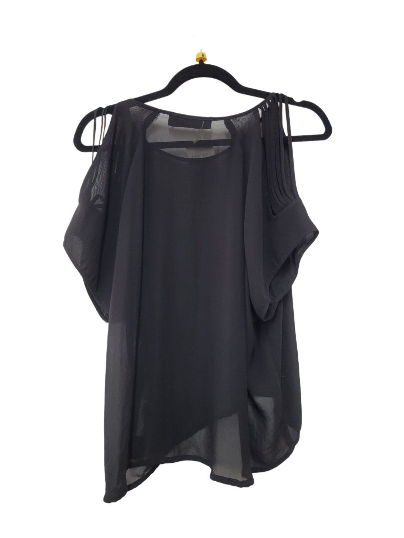black Moochi Short Sleeve Top, 8