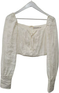 White Hansel & gretel Long Sleeve Top, S