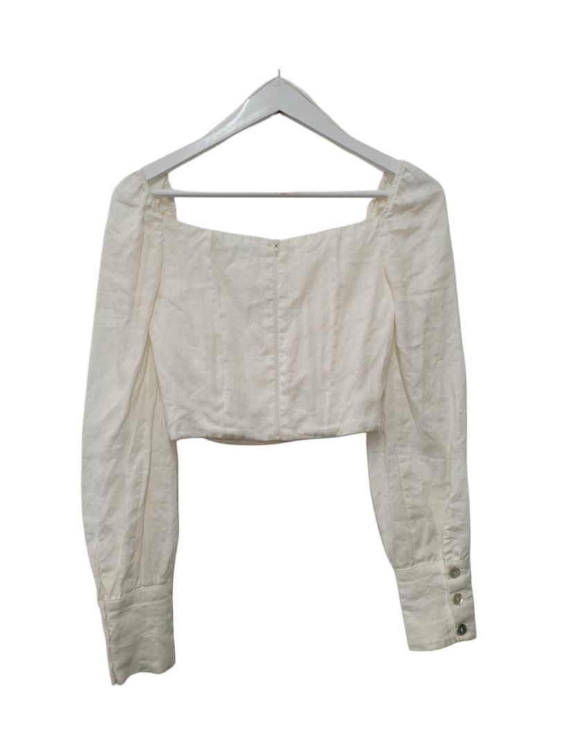 White Hansel & gretel Long Sleeve Top, S