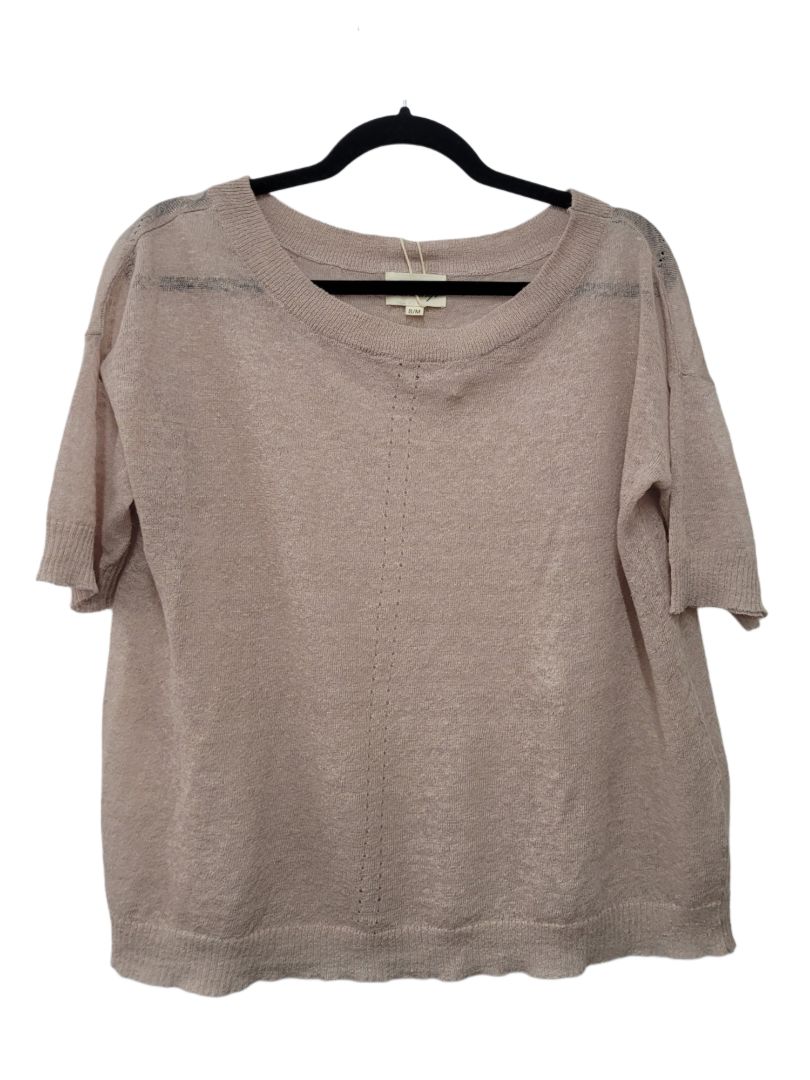 Beige Lordship Short Sleeve Top, s/m