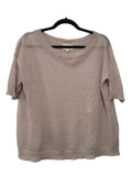Beige Lordship Short Sleeve Top, s/m
