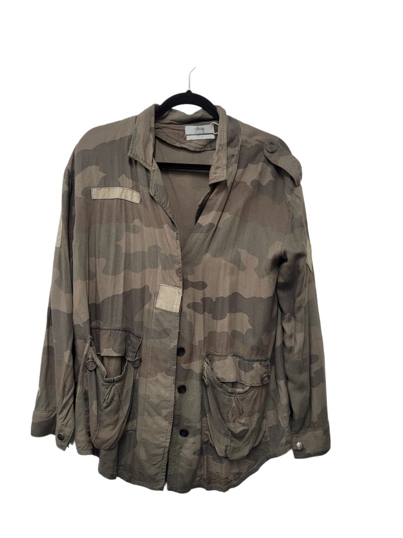 army print Stussy Long Sleeve Top, 10
