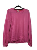 Pink Foil Long Sleeve Top, S