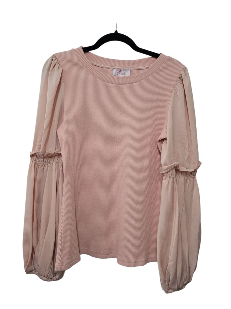 Pink Charlo Long Sleeve Top, 10