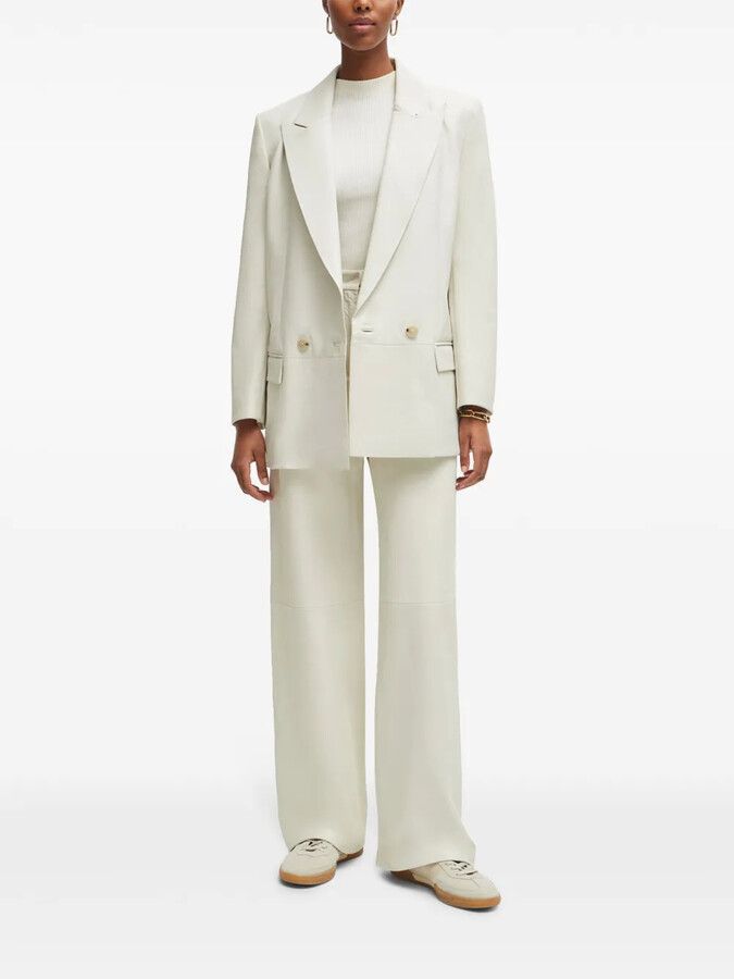 Cream Hugo boss Lambs leather, Uk8