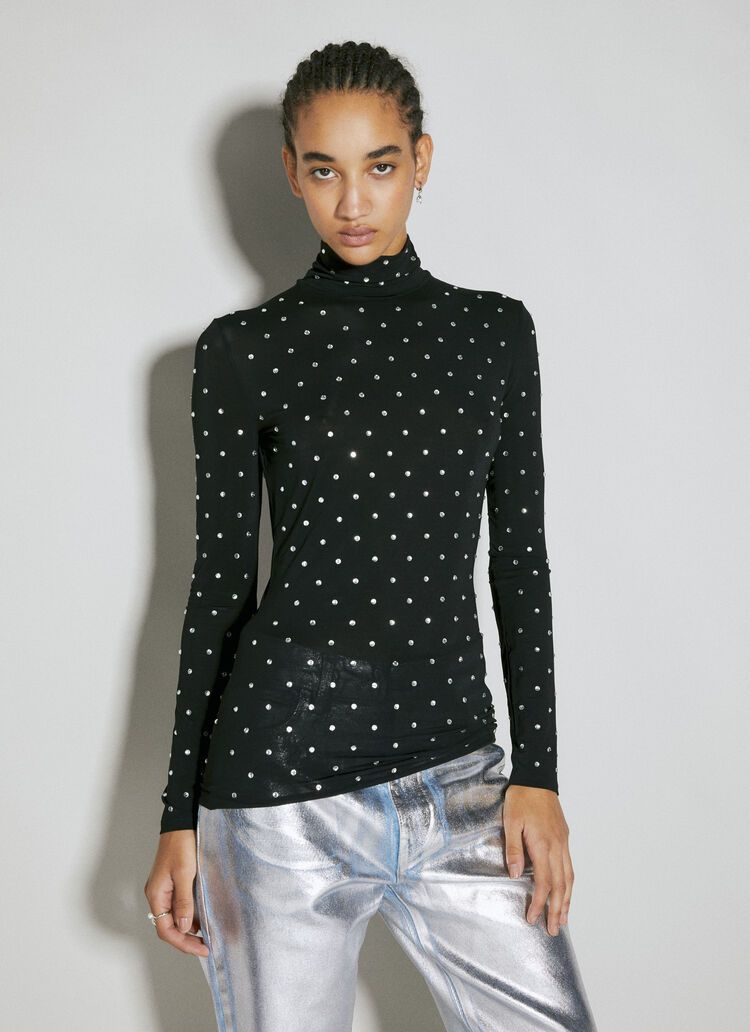 Black Rabanne h&m Long Sleeve Top, L